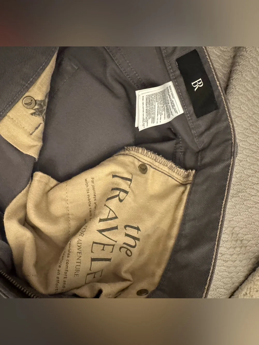 Banana Republic Men's Charcoal Gray Chinos